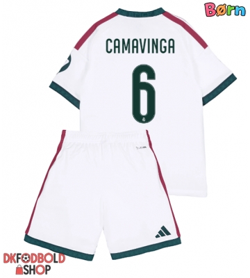 Real Madrid Eduardo Camavinga #6 Hjemmebanesæt Børn 2026-27 Kort ærmer (+ korte bukser)